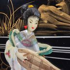 Vintage Chinese Vitrinekast / Aziatische Kast / Chinoiserie / Oosterse Kast / Display Cabinet / Bohemian Kast thumbnail 17