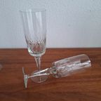5 Hoge Champagneglazen, Kristallen Flutes, Kristallen Glazen thumbnail 12