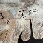 Joan Miró (1893-1983) – Woman And Birds In Front Of The Sun thumbnail 3