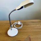 Vintage Witte Massive Bureaulamp thumbnail 5