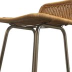 Dirk Van Sliedrecht - Rohe Noordwolde - Bar Stool With Wicker / Rattan Seat - In Great Condition, thumbnail 10