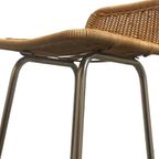 Dirk Van Sliedrecht - Rohe Noordwolde - Bar Stool With Wicker / Rattan Seat - In Great Condition, thumbnail 10