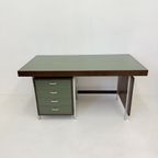 Vintage Desk Wegné Wood With Green Formica Top , 1970S thumbnail 7