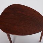 Set Of Three Nesting Tables By Beder Trædrejeri, Denmark 1960s thumbnail 14