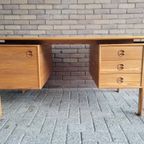 Zeldzame Pine Wood Desk - Arne Vodder Voor Gv Møbler thumbnail 7