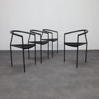 4x Zeldzame Postmoderne Eetkamer Stoel Maurizio Peregalli Zeus, 1980s thumbnail 5