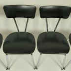 4 X Vintage Stoelen In Skai Leer, Jaren 60 - 80 thumbnail 2