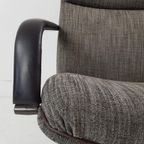 Artifort Draaifauteuil Grijs Bruin F154 Vintage Bureaustoel thumbnail 10