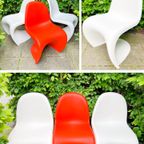 Iconische Vintage 'Panton Chair' - Oranje - Design By Verner Panton - 60S - Vitra - Original thumbnail 11