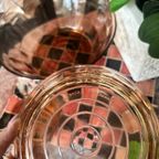 Schalen Set Persglas Roze France Vintage thumbnail 2