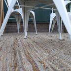 4 Tolix Style Eetkamerstoelen Vintage Design Witte Stoelen thumbnail 11