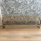 Goudkleurige Aluminium Vintage Kapstok/Garderobe Rek thumbnail 2