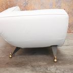 Nieuwbeklede Witte Leren Montis Quintus Design Chaise Longue thumbnail 4