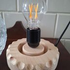 Retro Vintage Tafellampje, Unieke Lamp, Glazen Bol thumbnail 5