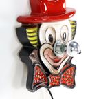 Unieke Keramieken Vintage Clowns Wandlamp thumbnail 2
