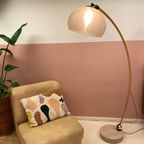 Italian Arc Lamp With Taupe Marble Base thumbnail 5