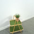Rotan Dubbele Dienblad Met Groen Blad thumbnail 7