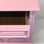 Roze Restyle Ladekastje & Groen Porselein Knop thumbnail 7