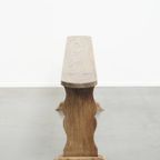 Geweldige Antieke Franse Halbank/ Bank Voor Aan De Eettafel Met Een Prachtig Patina thumbnail 12
