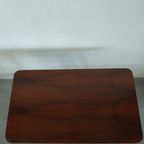 Vintage Plantentafel Bijzettafel Trolley Met Messing Inlay En Wieltjes thumbnail 12