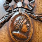 Antiek (+/- 1780) Dubbelgebogen Mahonie Kabinet, 243 Cm Hoog thumbnail 5
