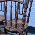 Set Van 6 Originele Thonet Stoelen Met Gave Webbing Zittingen Prijs/Hele Set thumbnail 7