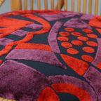 Set Van 4 Subtiele En Charmante Vintage Jaren ’60 Rotan Boho Stoelen Met Gestoffeerde Zitting thumbnail 14