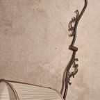 Vintage Schaarlamp, Wandlamp Brons Met Beige Kap thumbnail 3