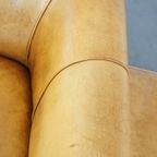 Comfortabele, Luxe Rundleren Fauteuil/armchair + Hocker Met Een Correcte Afwerking Met Siernagels thumbnail 10