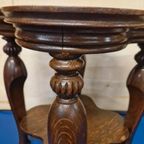Charmant Antieke Bijzettafel Plantentafel Tafeltje thumbnail 6