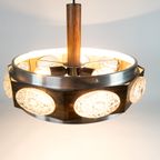 Lakro Amstelveen - Hanglamp - Ufo Lamp - Houtfineer - Aluminium - 60'S thumbnail 6