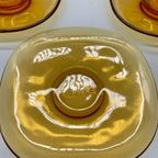Set Nestle Kop En Schotel Amber Glas 8 Delig thumbnail 5