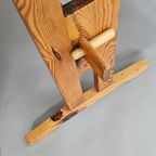 Scandinavian Modern Solid Pinewood Benches And Dining Table, 1970's thumbnail 6
