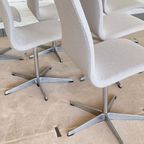 6 Oxford Stoelen Van Arne Jacobson Voor Fritz Hansen thumbnail 3