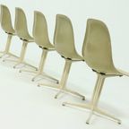 Set Of 5 La Fonda Dining Chairs By Charles & Ray Eames For Vitra Herman Miller 1970s thumbnail 11