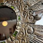 Zonnespiegel In Lood En Glas Irena Jaworski Vintage thumbnail 6