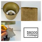 Vintage Tafellamp - Keramiek, Messing - Suede Kap - Tchibo thumbnail 5