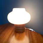 White Opaline Glass Table Lamp By Uluv 1960S thumbnail 9