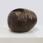 Large Studio Ceramic Free Form Pebble Stone Vase By Jaan Mobach 1967 thumbnail 8