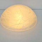 Vintage Peill & Putzler Plafondlamp Frosted Glas Lamp ´60 thumbnail 9