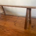 Lange Ranke Bank Kerkbank Eiken 153 Cm. Frans thumbnail 4