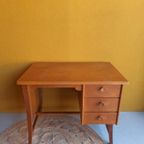 Retro Vintage Bureau, Werkplek, Desk, Divider Tafel Kaptafel thumbnail 19