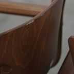 Set Van 2 Thonet Model S43 Eetkamer/bijzetstoelen, Met Armleuningen thumbnail 11