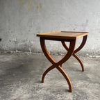 X-Shaped Leg Side Table thumbnail 9