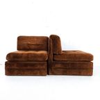 2X Vintage Fauteuil / Modulaire Bank thumbnail 2