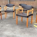 6 Vintage Strax Stoelen, Hartmut Lohmeyer Voor Casala thumbnail 15