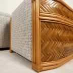 Set Van 2 Bamboo En Rottan Fauteuils Met Grafisch Patroon thumbnail 18