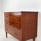 Scandinavisch Vintage Teak Fineren Ladekast Killafors thumbnail 4