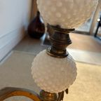 Jaren 20 Art Nouveau Glazen Bollen Vloerlamp Vintage thumbnail 3