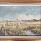 V. Verschelden - Landschap Schilderij thumbnail 6